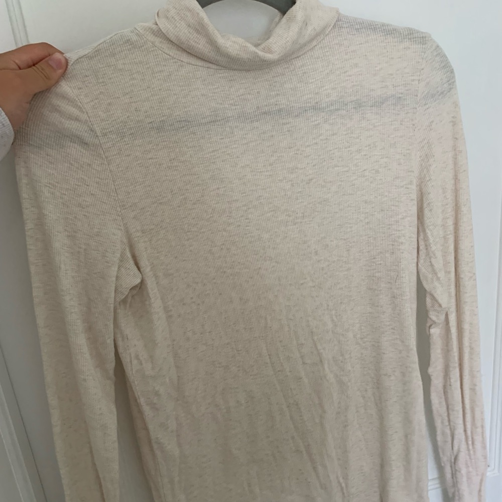 Turtleneck ribbed long sleeve
